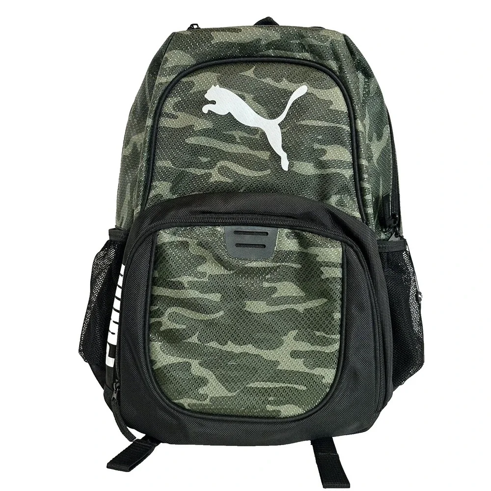Puma Evercat Contender3.0 Backpack Bag Unisex Black Green Camo new